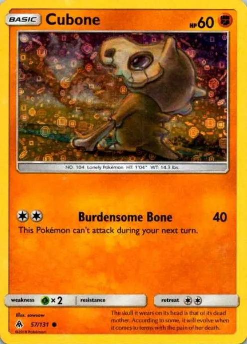 Cubone, 57/131, Prismatic Evolutions, Reverse Holo